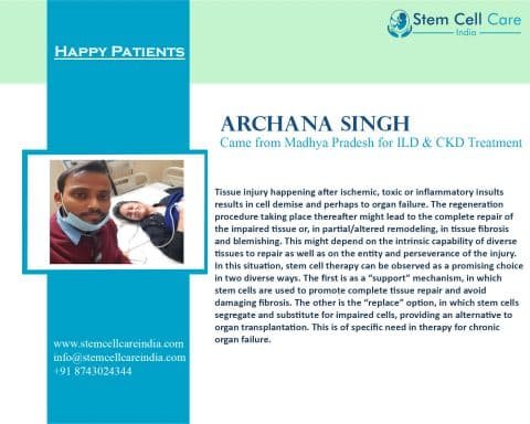 Archana Singh Came For Madhya Pradesh For ILD & CKD Treatment