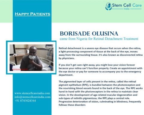 Borisade Olusina Came From Nigeria For Retinal Detachment Treatment