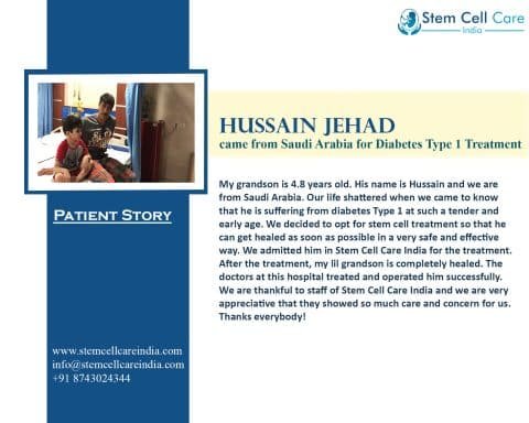 Hussain Jehad Came From Saudi Arabia For Diabetes Type 1 Treatment