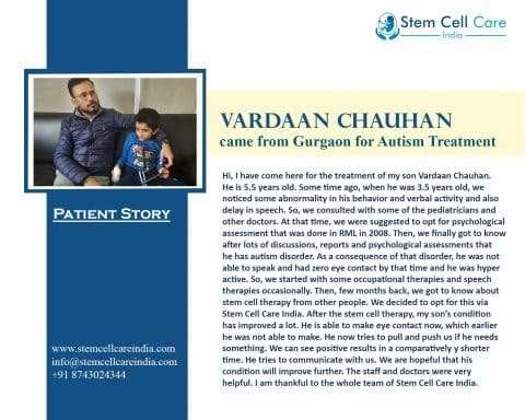 Vardaan Chauhan Came From Gurgaon for Autism Treatment