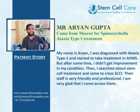 Mr Aryan Gupta Came from Meerut for Spinocerebella Ataxia Type 1 treatment SCCI