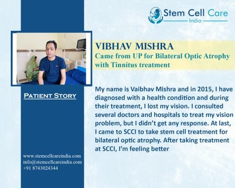 Vibhav Mishra Came from UP for Bilateral Optic Atrophy with Tinnitus treatment SCCI