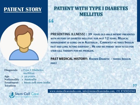Patinet from Australia for Type I Diabetes