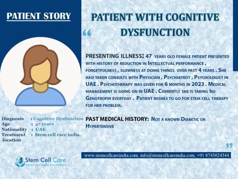 Patient from UAE for Cognitive