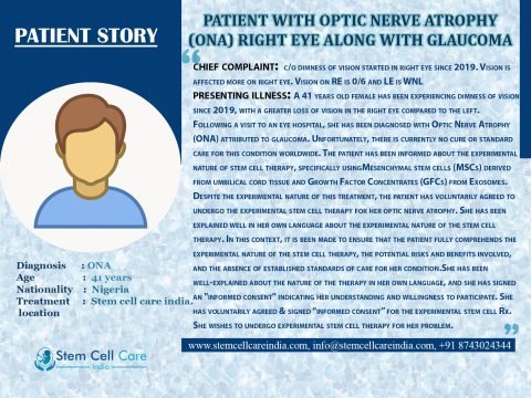 Patient from Nigeria for Atrophy ONA