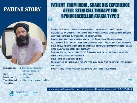 Patient from India for Ataxia