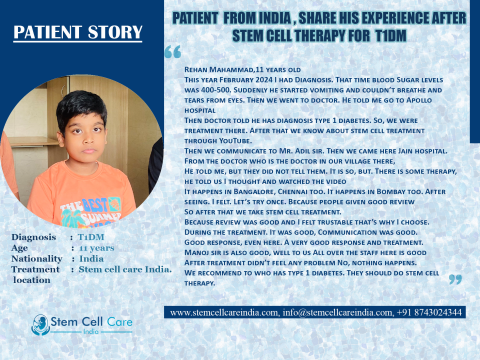 Patient from India for T1DM