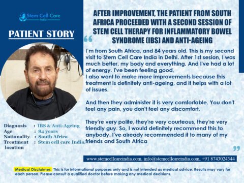 IBS and Anti Ageing Patient from South Africa